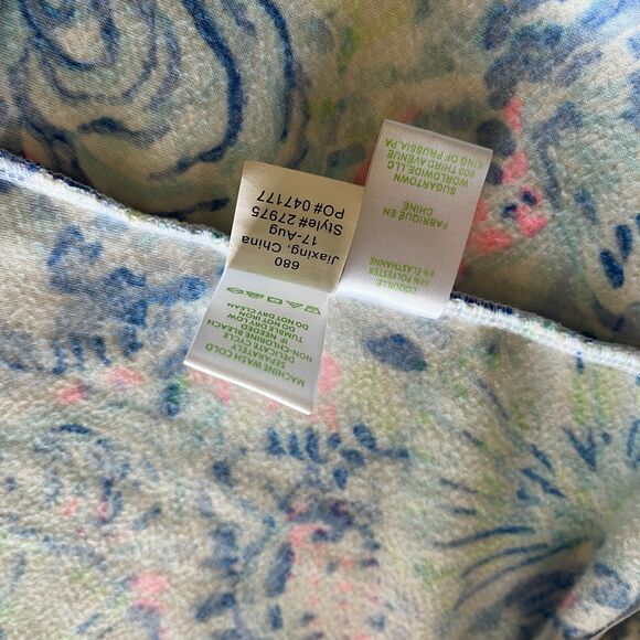 Lilly Pulitzer Elaine Velour Robe – Multi Ocean Commotion Print XXS/XS - Picture 5 of 13